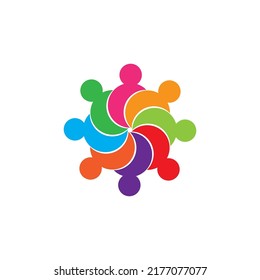 Community, network and social icon design template