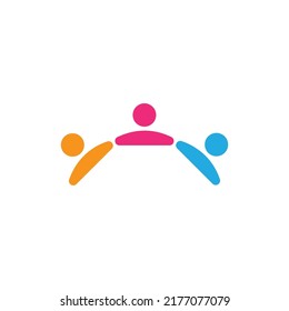 Community, network and social icon design template