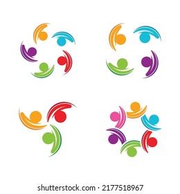 Plantilla de diseño de iconos comunitarios, de red y sociales