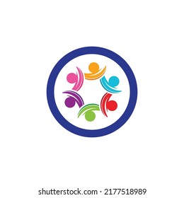 Community, network and social icon design template