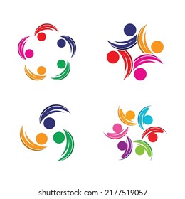 Community, network and social icon design template