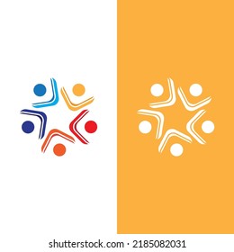 Community, network and social icon design template