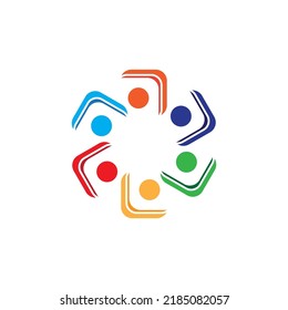 Community, network and social icon design template