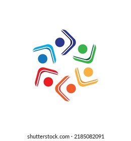 Plantilla de diseño de iconos comunitarios, de red y sociales