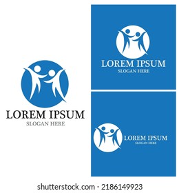 Community, network and social icon design template