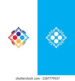 Community, network and social icon design template