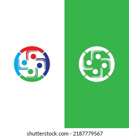 Plantilla de diseño de iconos comunitarios, de red y sociales