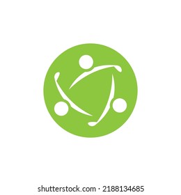 Community, network and social icon design template