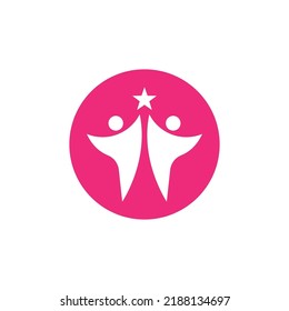 Community, network and social icon design template