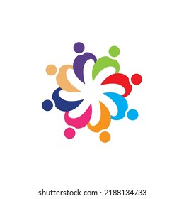Community, network and social icon design template