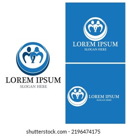 Community, network and social icon design template