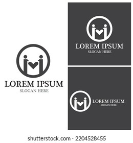 Community, network and social icon design template