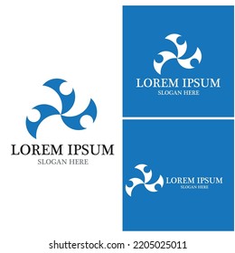 Community, network and social icon design template