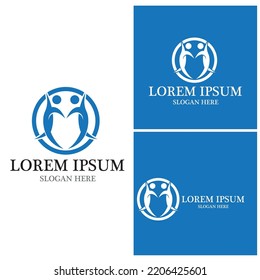 Community, network and social icon design template