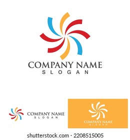 Community, network and social icon design template