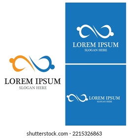Community, network and social icon design template