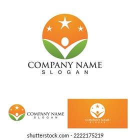 Community, network and social icon design template