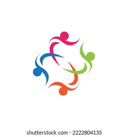 Community, network and social icon design template