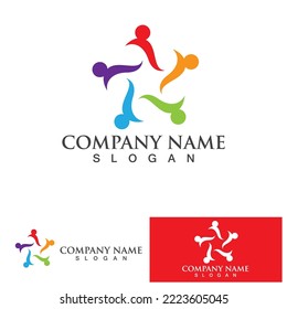 Community, network and social icon design template