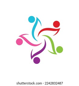 Community, network and social icon design template