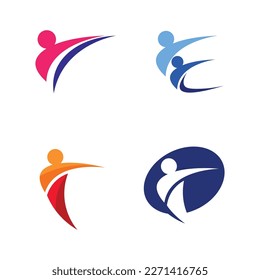 Community, network and social icon design template