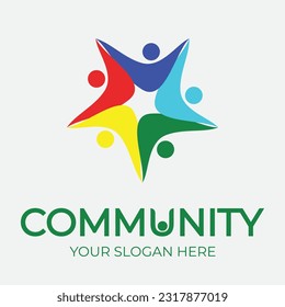 Community, network and social icon design template