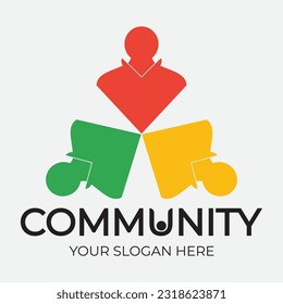 Plantilla de diseño de iconos comunitarios, de red y sociales