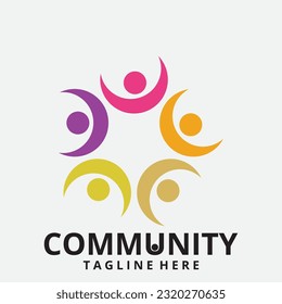 Design-Vorlage für Community-, Netzwerk- und Sozialzeichen