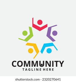 Community, network and social icon design template