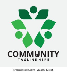 Community, network and social icon design template