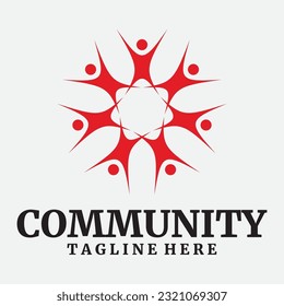 Community, network and social icon design template