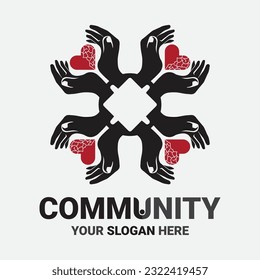 Community, network and social icon design template