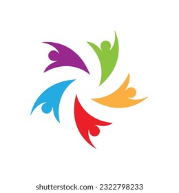 Community, network and social icon design template