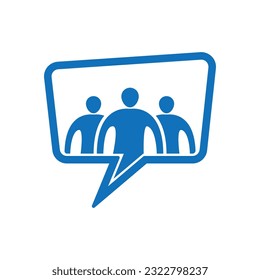 Community, network and social icon design template