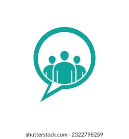 Community, network and social icon design template