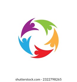 Community, network and social icon design template