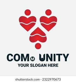 Community, network and social icon design template