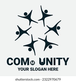 Community, network and social icon design template