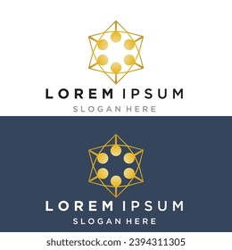 Community, network and social icon design template