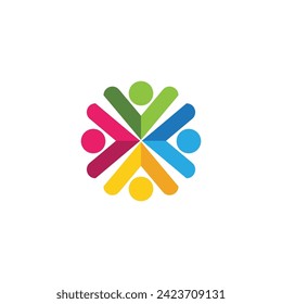 Community, network and social icon design template
