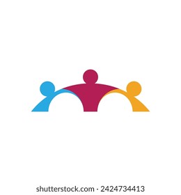 Community, network and social icon design template