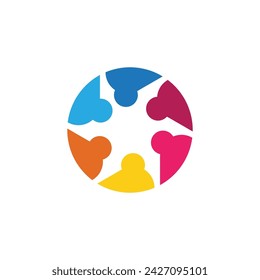 Plantilla de diseño de comunidad, red e icono social