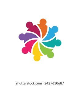 Community, network and social icon design template
