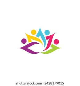 Community, network and social icon design template