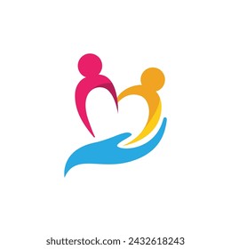 Community, network and social icon design template
