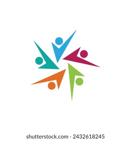 Community, network and social icon design template