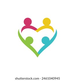 Comunidad, red y Plantilla de diseño de íconos sociales