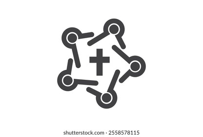 Community network and social icon design logo vector