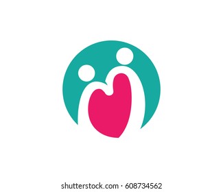 Community, network and social icon design template.