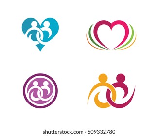 Community, network and social icon design template.